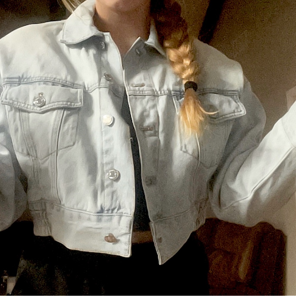 Forever 21 Cropped Jean Jacket